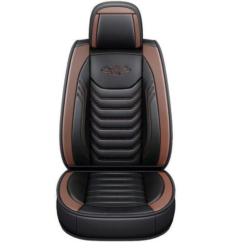 Coffee Universel Luxe Siège Auto En Cuir Synthétique Polyuréthane Housse Coussin Protecteur Tapis Antidérapant Imperméable Pour Lada Vesta Pour Ford Focus Pour Hyundai