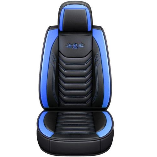 Blue Universel Luxe Siège Auto En Cuir Synthétique Polyuréthane Housse Coussin Protecteur Tapis Antidérapant Imperméable Pour Lada Vesta Pour Ford Focus Pour Hyundai