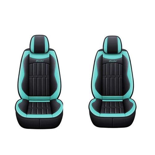 2pcs Green Siège Auto En Cuir Synthétique Polyuréthane Housse Coussin Pour Bmw F10 E46 G30 Pour Ford Golf 4 Pour Vw/Passat B5 B8 Golf 5 Pour Peugeot 206 307 407 308