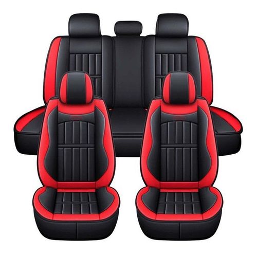 1 Set Red Siège Auto En Cuir Synthétique Polyuréthane Housse Coussin Pour Bmw F10 E46 G30 Pour Ford Golf 4 Pour Vw/Passat B5 B8 Golf 5 Pour Peugeot 206 307 407 308