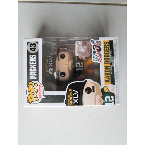 Figurine Pop! De A. Rodgers Des Packers "Champions X L V" Football Nfl