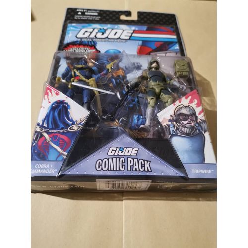 G.I. Joe Hasbro 3 34 Wave 5 Action Figures Comic Book 2-Pack Cobra Commander And Tripwire