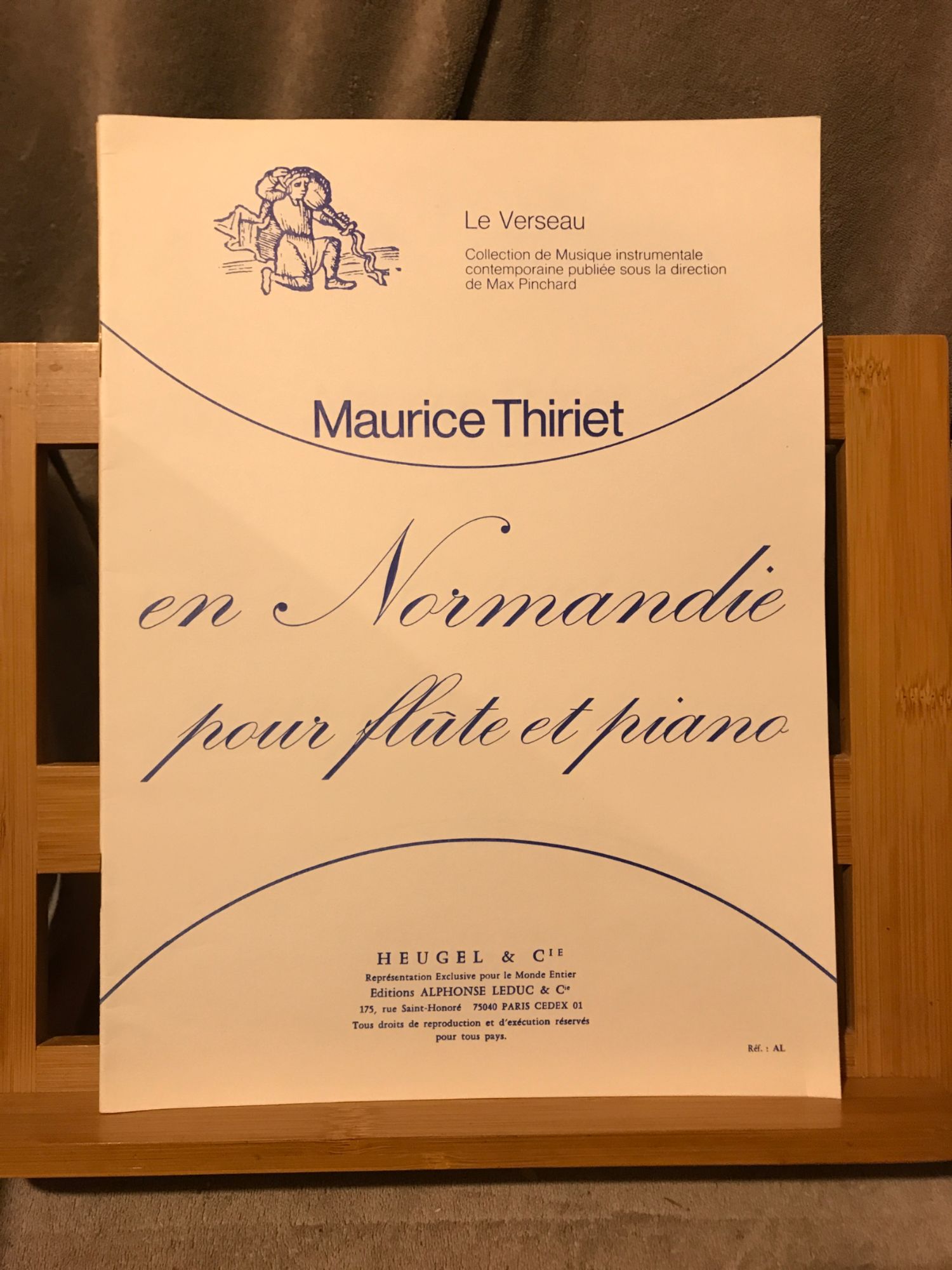 Maurice Thiriet En Normandie Pour Flûte Et Piano Partition Éditions Heugel