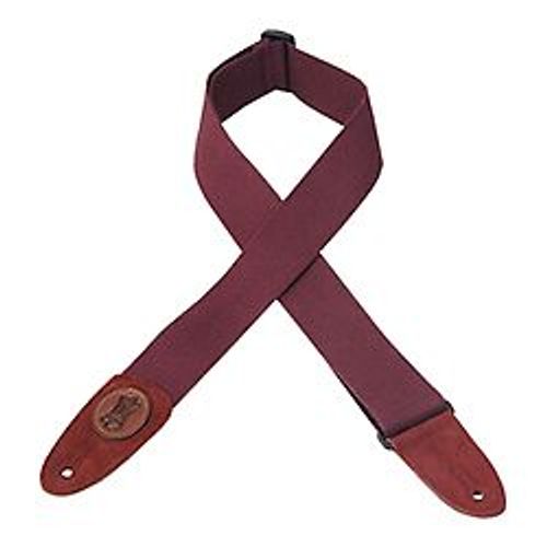 Levy's Lmssc8 - Sangle Guitare Coton 5cm Burgundy