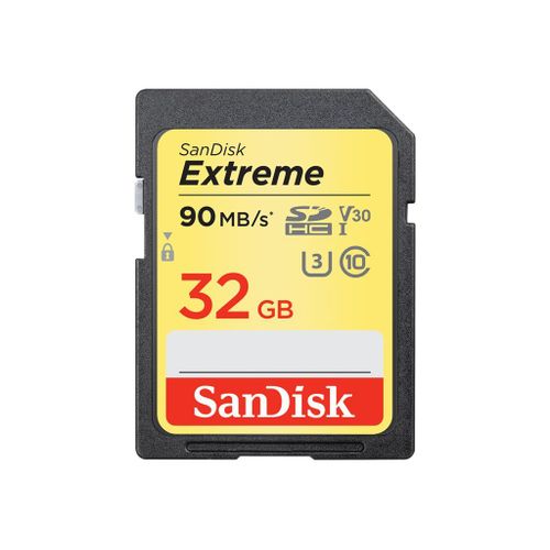 SanDisk Extreme - Carte mémoire flash - 32 Go - Video Class V30 / UHS Class 3 / Class10 - SDHC UHS-I