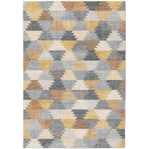 Tapis Poil Ras Mara Multicouleur 80x150 Cm - Tapis Poil Court Design Moderne Pour Salon