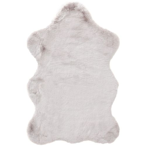 Fausse Fourrure Dave Gris 60x90 Cm - Tapis Poil Court Design Moderne Pour Salon