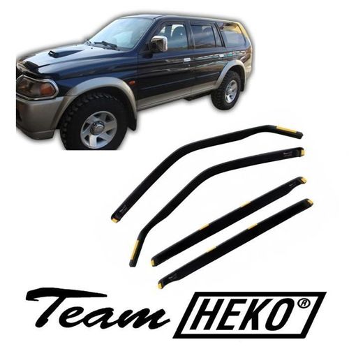 J&j Automotive | Heko Deflecteurs D'air Déflecteurs De Vent Pour Mitsubishi Pajero Sport 1998-2008