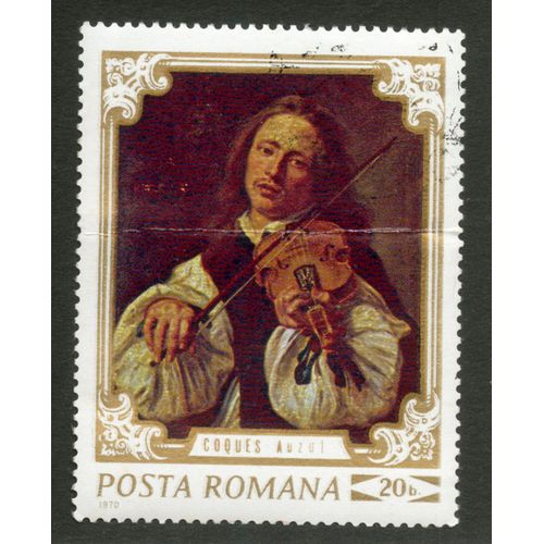 Timbre Oblitéré Posta Romana, Coques Auzul, 20 B, 1970