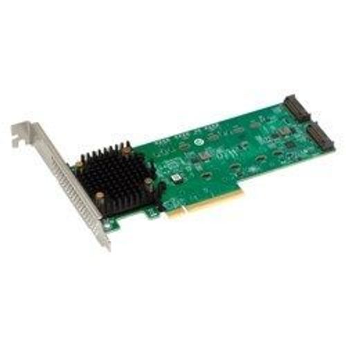 Broadcom MegaRAID 9540-2M2 - Contrôleur de stockage (RAID) - 8 Canal - SATA 6Gb/s / PCIe 4.0 x8 (NVMe) - profil bas - RAID 0, 1 - PCIe 4.0 x8