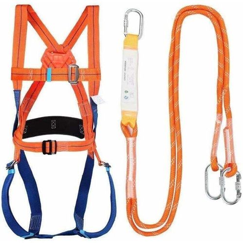 Kit Harnais De Securite Antichute, Harnais De Securite Antichute, Protection Antichute De Travail Haute Altitude, Kit Protection Anti Chute, pour Escalade, Travail en Hauteur Etc goodnice