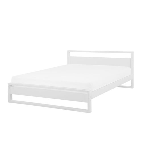 Lit Double En Bois Blanc 180 X 200 Cm Giulia
