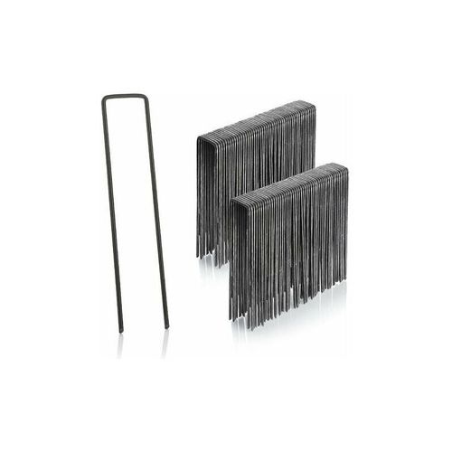 Lot De 100 Piquets De Fixation En Acier 2,9 Mm, 150 Mm De Long, 25 Mm De Large - Outils De Jardinage Essentiels Pour Les Passionnes De Jardinage En France Goodnice