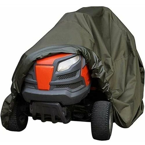 Housse de Tondeuse autoportee, impermeable, Robuste, Durable, resistante aux UV et a l'eau pour Tracteur de Jardin autoporte a l'interieur et a l'exterieur (Color : Green, Size : 1406691CM)330g goodnice