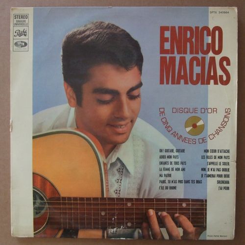 Disque D'or De Cinq Annees De Chansons