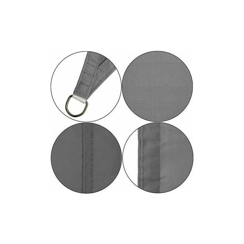 Voile D'ombrage Rectangulaire 2x5m Toile D Ombrage Voile De Soleil ...