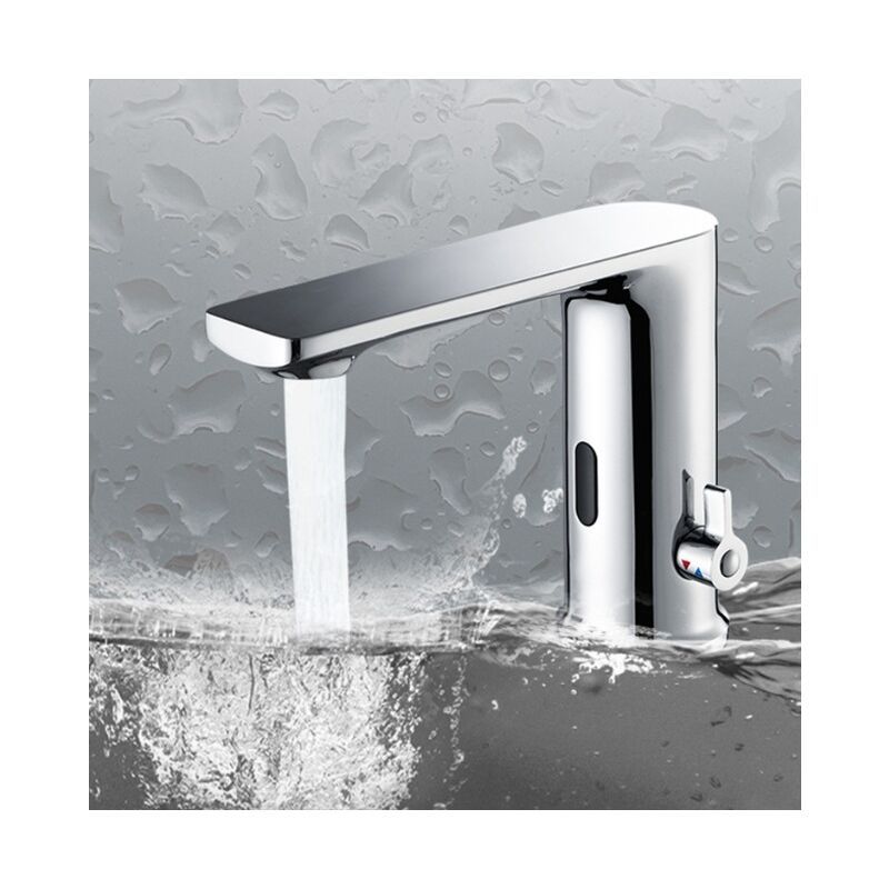 Robinet de Lavabo Infrarouge Automatique Mitigeur a Eau Chau... - 4