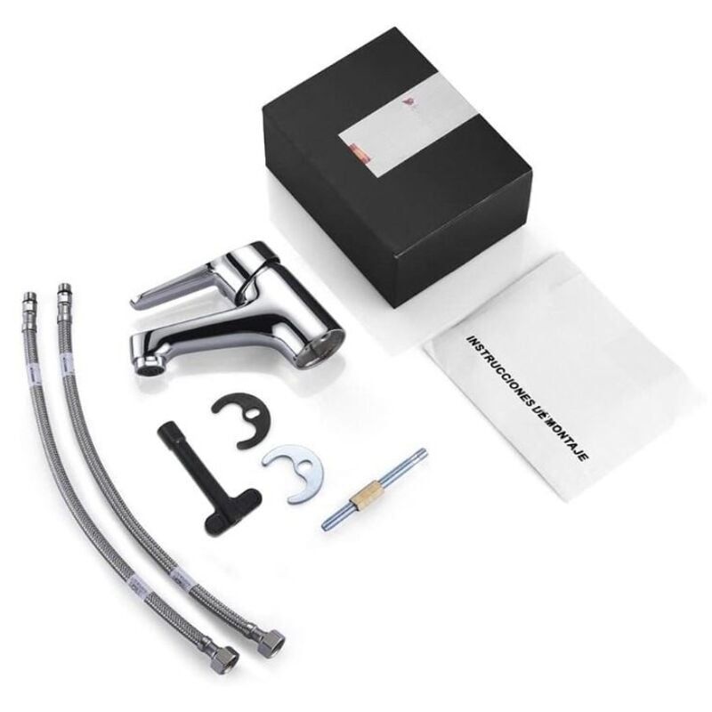 Mitigeur Lavabo Bec Bas, Robinet de Salle de Bain Complet av... - 5