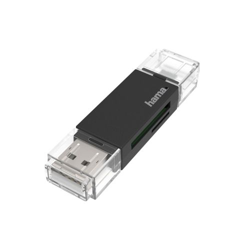Lecteur de cartes USB, OTG, USB-A + Micro-USB, USB 2.0, SD/microSD