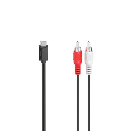 Câble audio, fiche USB-C - fiche RCA mâle, stéréo, 1,50 m