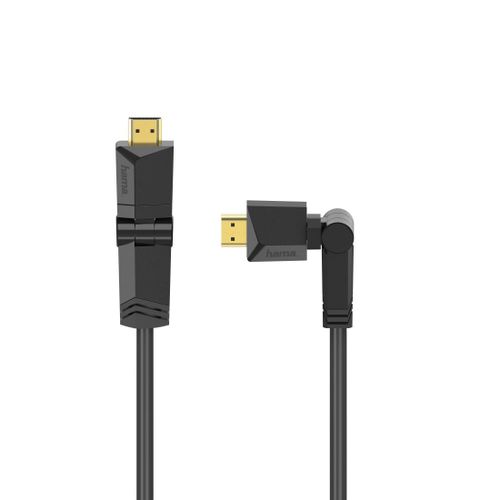 Câble HDMI? haute vitesse, f. mâle - mâle, rotation, Ethernet, 1,5 m