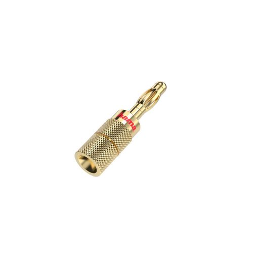 Adaptateur pour enceinte audio, fiche banane mâle, pack de 4