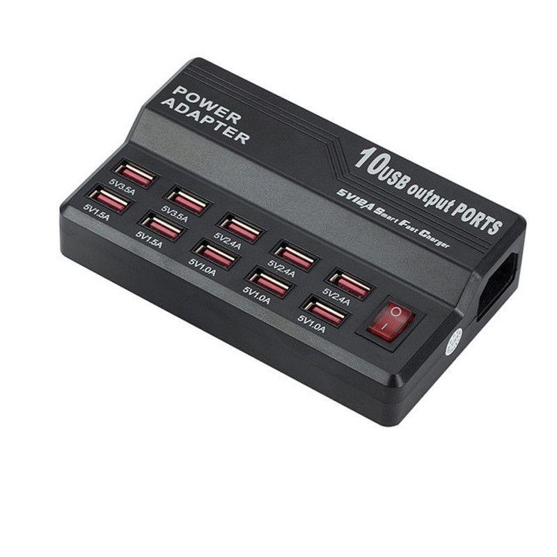 Station de charge rapide multi 10 ports 12A 60W, chargeur US... - 2