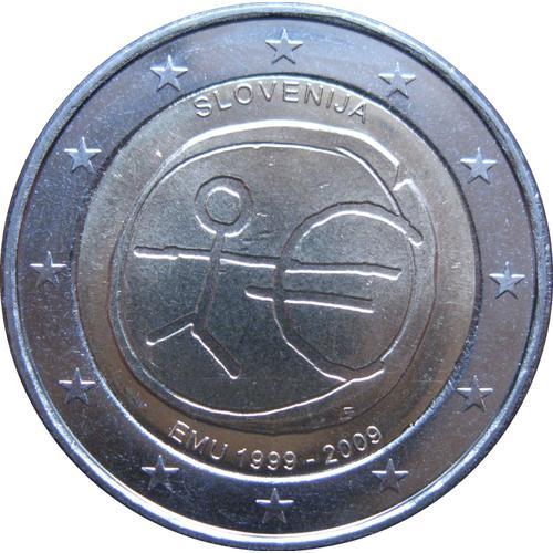 2 Euros Slovenie 2009 : Union Économique Et Monétaire - Unc