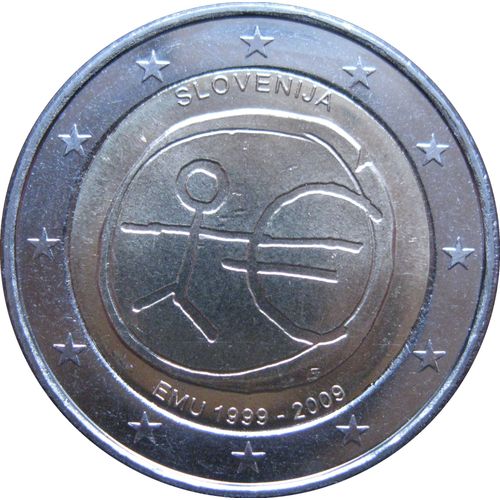 2 Euros Slovenie 2009 : Union Économique Et Monétaire - Unc