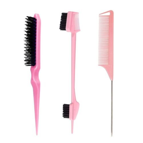 Brosse À Sourcils Double Face, Peigne À Queue De Rat, Accessoires De Coiffure Pour Femmes 