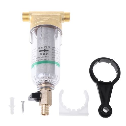 Robinet à mailles en cuivre, préfiltre en acier inoxydable, purificateur d'eau, 4 Points