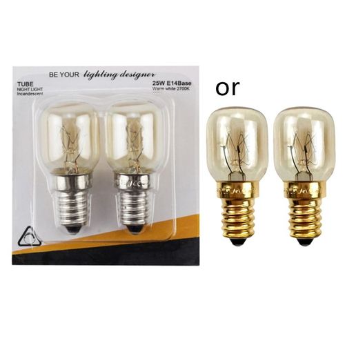 Ampoule de four à micro-ondes 220V E14, 2 pièces, résiste aux hautes températures 300 degrés, lampe de cuisson, éclairage 15/25W