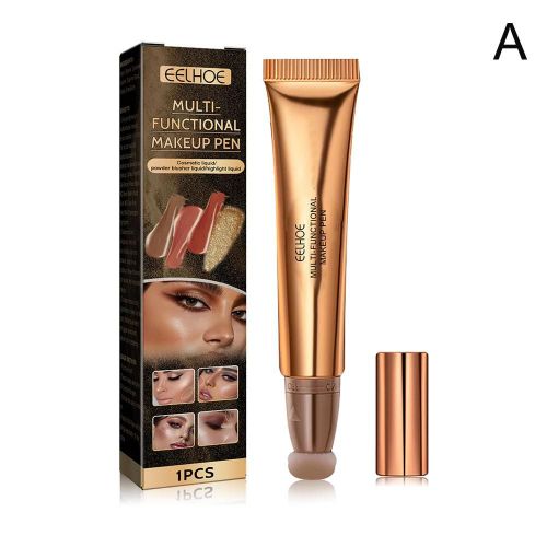 Stylo De Maquillage Multifonction, Surligneur Volume Perle, Le Visage Foncé Éclaircit Le Visage, Éclat Naturel, Fond De Teint Fin V9p9 