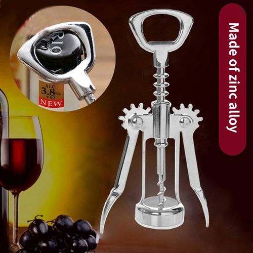 Tire-Bouchon À Vin En Alliage De Zinc, Spirale En Acier Inoxydable, Fournitures De Cuisine, Ustensiles À Vin