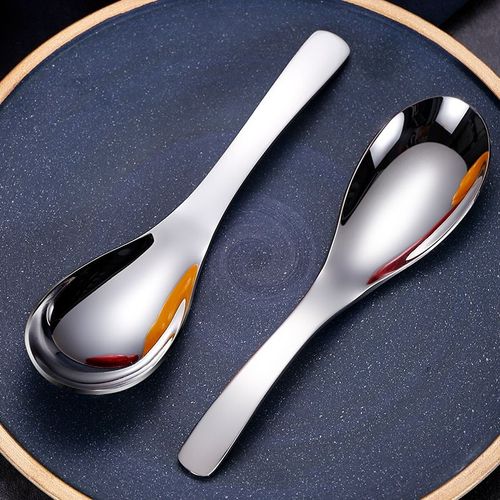Cuillères À Dîner En Acier Inoxydable 304, 5 Pièces, Cuillère À Café Épaissie, Cuillère À Dessert, Ensemble De Vaisselle De Cuisine
