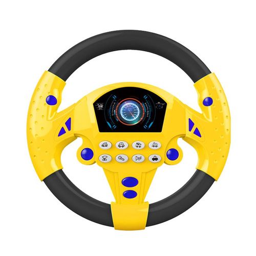 Volant De Voiture Pour Bébé Copilote, Jouet Éducatif De Simulation Électrique Avec Sons, Jeu Musical Pour La Poussette