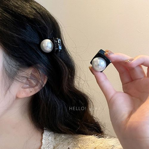Épingle À Cheveux Française Vintage En Perles, 2 Pièces, Pour Femmes, Mode, Atmosphère, Sens, Petite Pince, Hepburn, Vent, Front Frange 