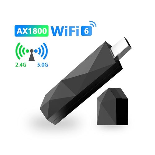 Adaptateur Wifi USB DBIT AX1800, carte réseau 2.4G et 5G, adapté aux PC de bureau, ordinateur portable, ZJMle Wifi 6, pilote gratuit