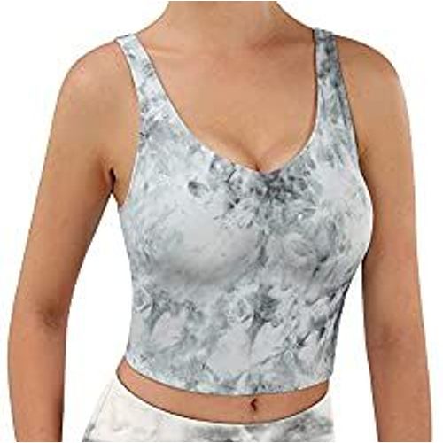 Débardeur Élastique De Yoga Pour Femmes, Débardeur De Sport Athlétique, Sans Couture, Streetwear, Haut Court De Yoga, Tee-Shirt Extensible Et Serré