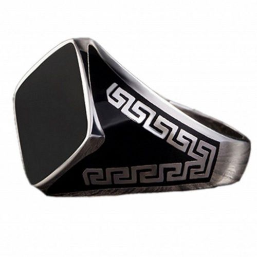 Bague En Argent Massif S925 Pour Hommes, Anneau En Cristal Et Caoutchouc, Simple Et À La Mode, Bijou De Personnalité, Nouvelle Collection