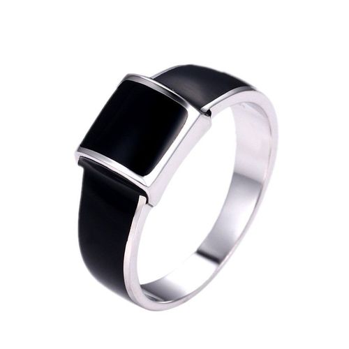 Bague En Argent Massif Et Asymétrique Pour Homme, Bijoux Rétro Simple À La Mode, S925