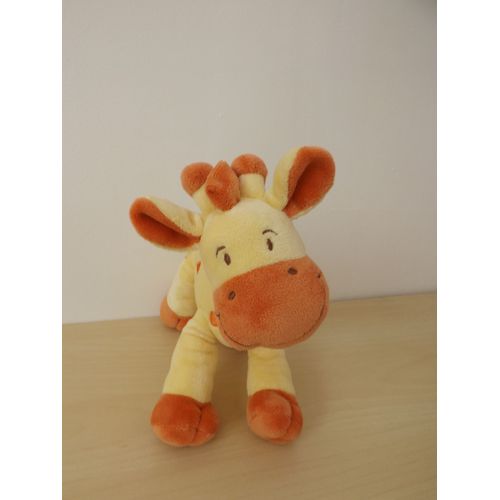 Doudou Girafe Jaune Orange Mots D'enfants