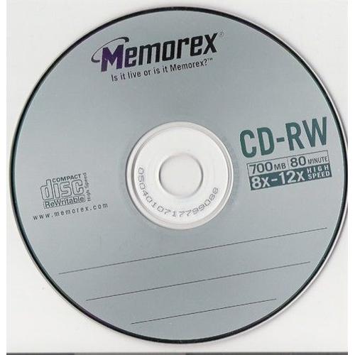Memorex CD-RW 700 MB 8x-12x 80 min