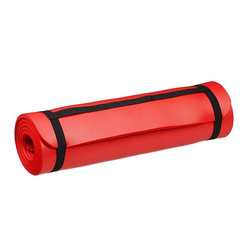 Tapis De Yoga 1 Cm Épaisseur Caoutchouc Sangle Transport Gymnastique Pilates Aérobic Rouge Helloshop26 13_0002843