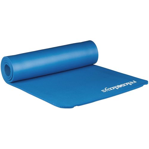 Tapis De Yoga 1 Cm Épaisseur Caoutchouc Sangle Transport Gymnastique Pilates Aérobic Bleu Helloshop26 13_0002843_5