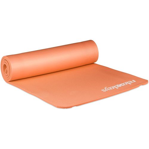 Tapis De Yoga 1 Cm Épaisseur Caoutchouc Sangle Transport Gymnastique Pilates Aérobic Orange Helloshop26 13_0002843_4