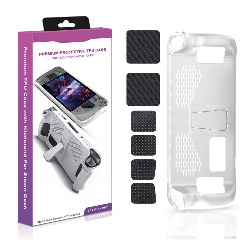 Étui De Protection Pour Console De Jeu Steam Deck, Support De Déclinaison, Autocollants De Bouton Touchsub, Housse En Tpu Non Ald, Accessoires De Jeu
