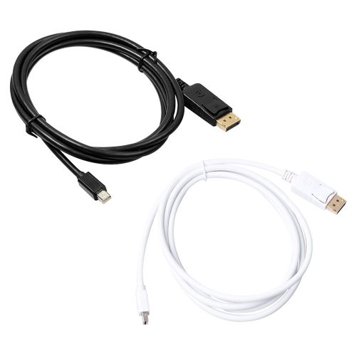 Adaptateur Mini Display Port DP vers DisplayPort DP 1.2, câble de connexion mâle vers mâle de 6 pieds