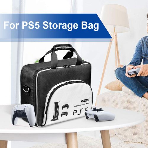 Boîte De Rangement De Grande Capacité, Sac À Main À Bandoulière Organisateur Portable, Sac De Rangement De Transport Résistant À L'usure, Anti-Rayures Pour Ps5