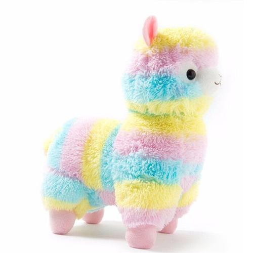 Arc En Ciel Alpaga Peluche Mouton Peluche Alpacasso Peluches Beau Présent